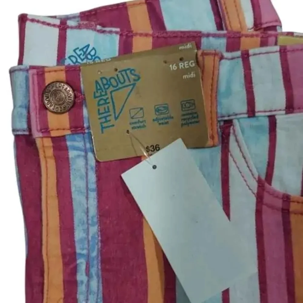 NWT Thereabouts Striped Kids Carpenter Shorts - Multicolor